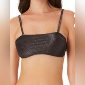 California Waves Shine Bandeau Swim Top M